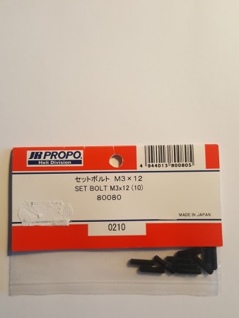 JR80080 - SET BOLT M3x12 (10)