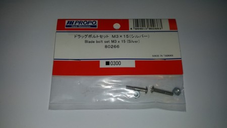 JR80266 - Blade Bolt Set M3x15 (silver)