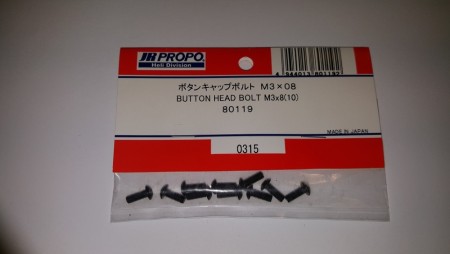 JR80119 - Button Head Bolt M3x8